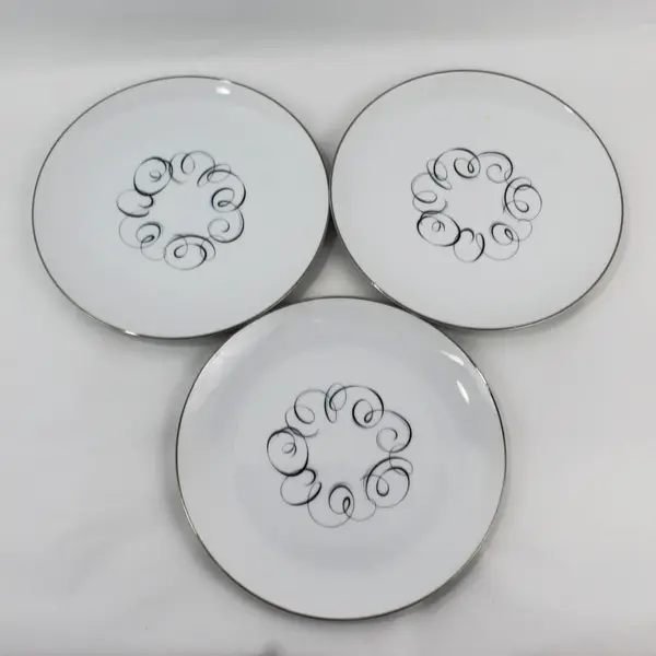 3 Vintage Style House Rhythm Dinner Plates 10.5"