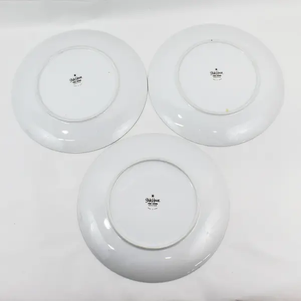 3 Vintage Style House Rhythm Dinner Plates 10.5"