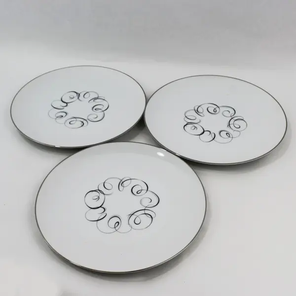 3 Vintage Style House Rhythm Dinner Plates 10.5"