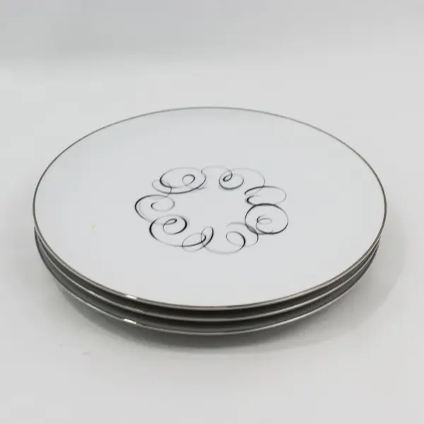 3 Vintage Style House Rhythm Dinner Plates 10.5"