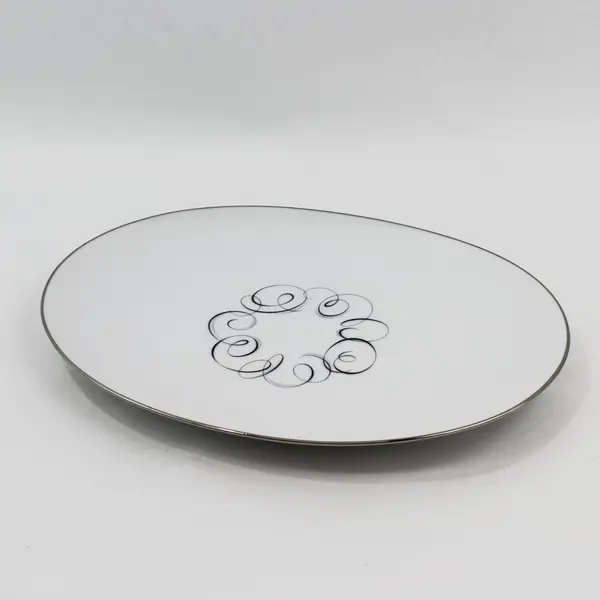 Vintage Style House "Rhythm" 14" Oval Meat Serving Platter ~Japan