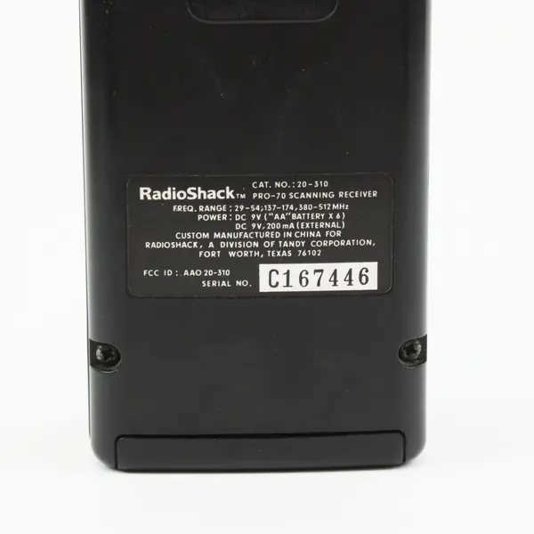 RadioShack PRO-70 Hyperscan 50-Channel Handheld Scanner 20-310