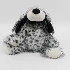 TY The Punkies Collection Polka-Dot 2002 Black/White Dog With Tag Plush Toy