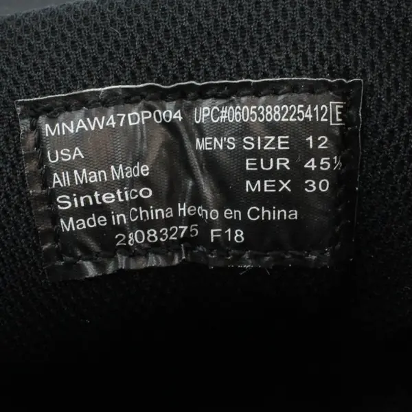 Athletic Works Front Runner MNAW47DP004 Men's Black Wide Width Sneakers Size 12