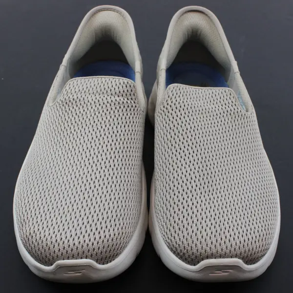 Skechers Women's Mesh Slip-On Sneakers Size 9 Beige Taupe