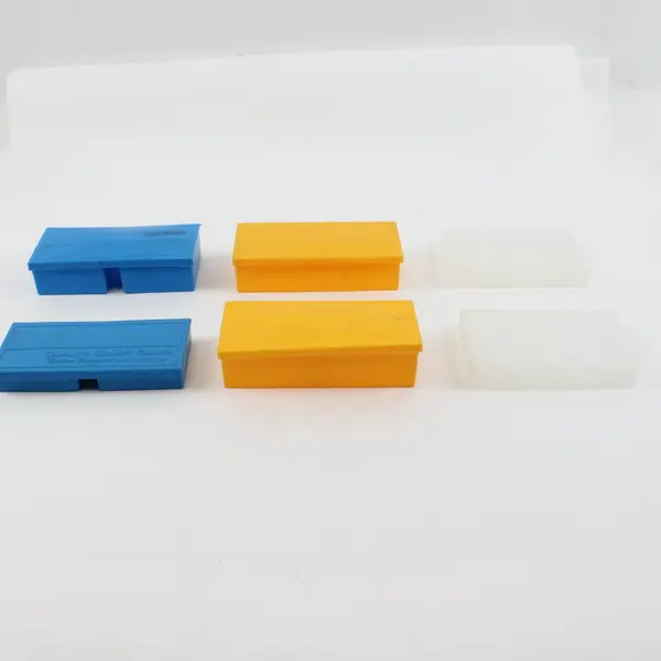 Lot of 6 Assorted Plastic Microscope Slide Storage Boxes Used Lab Storage