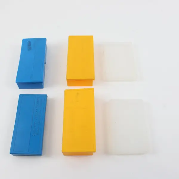 Lot of 6 Assorted Plastic Microscope Slide Storage Boxes Used Lab Storage