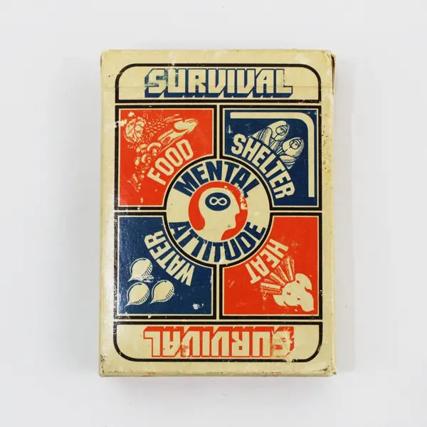 Mental Attitude Survival Playing Cards Deck Fire Water Shelter Food Themes