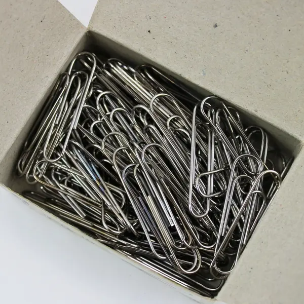 Lot of 5 J&D #1 GEM Paper Clip Boxes D-103 33mm Vintage Contents Uncounted