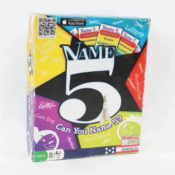 Endless Games Name 5 Lollipop Edition Family Party Board Game