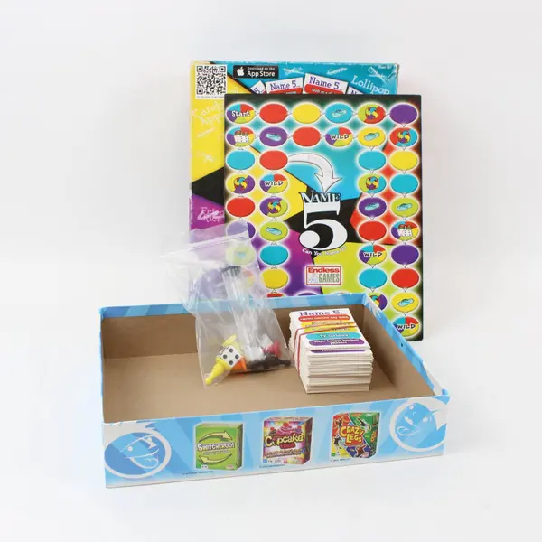 Endless Games Name 5 Lollipop Edition Family Party Board Game