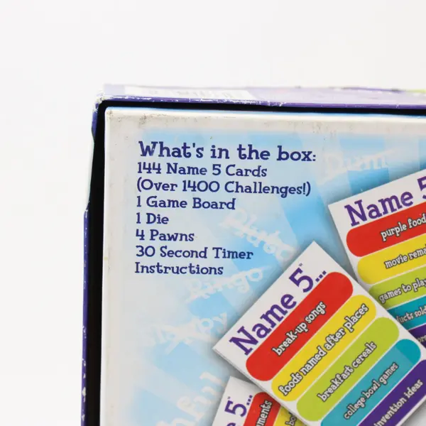 Endless Games Name 5 Lollipop Edition Family Party Board Game
