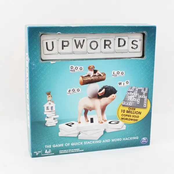 Spin Master Upwords Board Game Quick Stacking Word Game