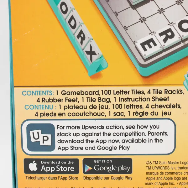 Spin Master Upwords Board Game Quick Stacking Word Game