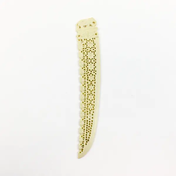 Vintage Carved Celluloid Elephant Letter Opener 7"