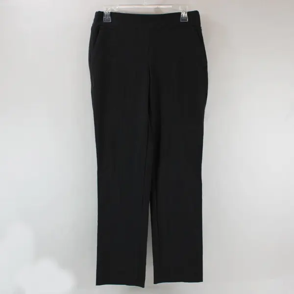 Time and Tru Women's Gray Pull-On Straight Leg Dress Pants Small 4-6