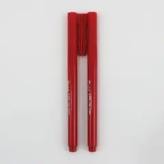 Vintage Pentel MF50 Permanent Super Fine Point Markers Red Pair of 2