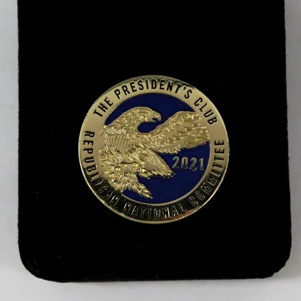 2021 RNC Republican National Committee President's Club Lapel Pin Box