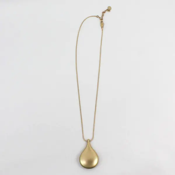 MarlaWynne Crystal Embellished Teardrop Pendant Necklace Long Chain Adjustable