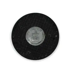 CIA Central Intelligence Agency Black Rubber Coaster Embossed Emblem