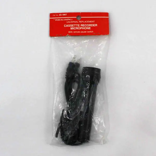 Realistic Radio Shack 33-1067 Universal Cassette Recorder Microphone