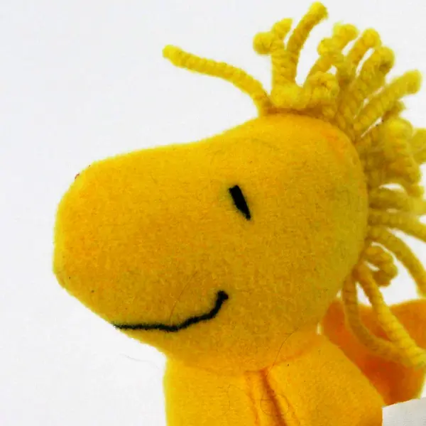 Wendy's Peanuts Woodstock Plush Toy Yellow Kids Meal Stuffed Animal 4"