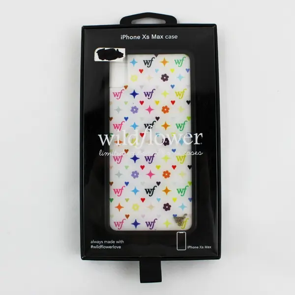 Wildflower Limited Edition iPhone XS Max Phone Case  Colorful Flower Hearts