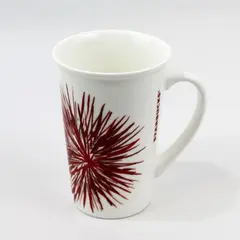 Starbucks 2014 Red Starburst Fireworks Ceramic Tall Coffee Mug 12 oz