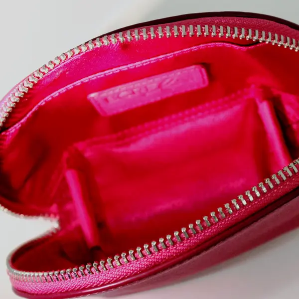 Kipling BCRF Deep Red Magenta Coin Purse Kipling Charm Interior Patch