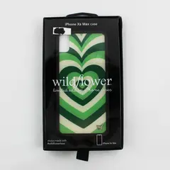 Wildflower Limited Edition iPhone XS Max Phone Case Latte Love Green Heart