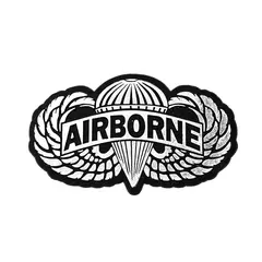 Airborne Jump Wings Paratrooper Patch 4.5in
