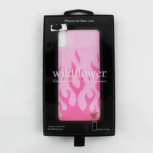 Wildflower Limited Edition iPhone XS Max Phone Case Pink Flame Print