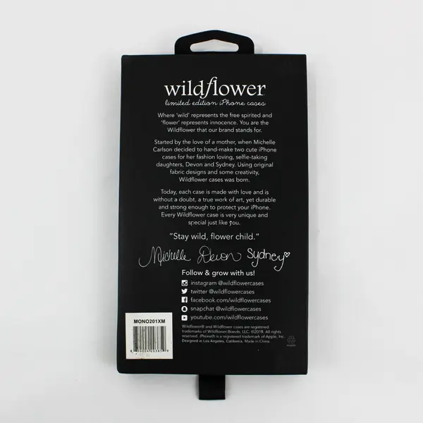 Wildflower Limited Edition iPhone XS Max Phone Case Pink Flame Print