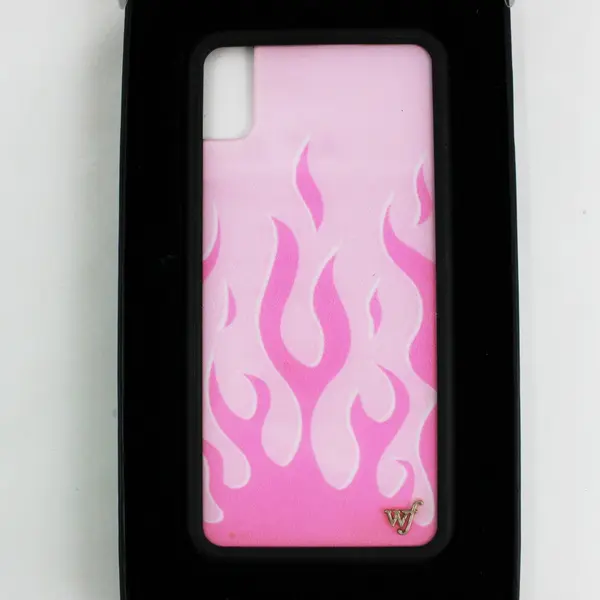 Wildflower Limited Edition iPhone XS Max Phone Case Pink Flame Print