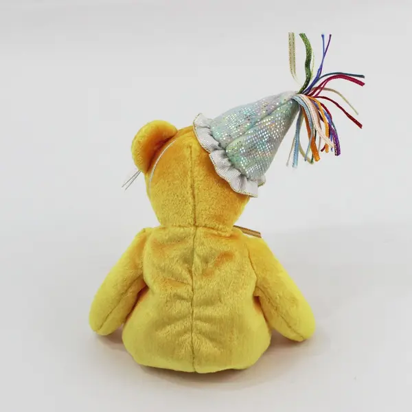 Ty Beanie Baby NOVEMBER Birthday Teddy Bear Plush Party Hat Tag