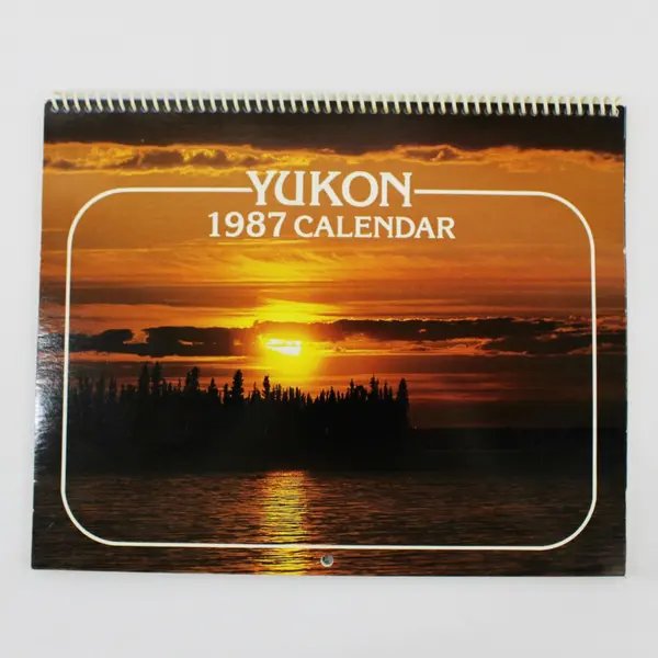 1987 Yukon Wall Calendar Studio North Ltd Spiral Bound Pre-Owned