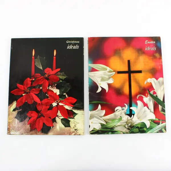 Lot of 2 Vintage Ideals Magazines March Easter & October Christmas 1960 Issues
