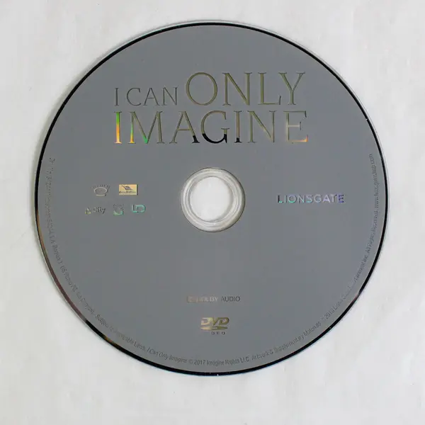 I Can Only Imagine DVD 2018, #54244 Michael Finley, Trace Adkins, Dennis Quaid 