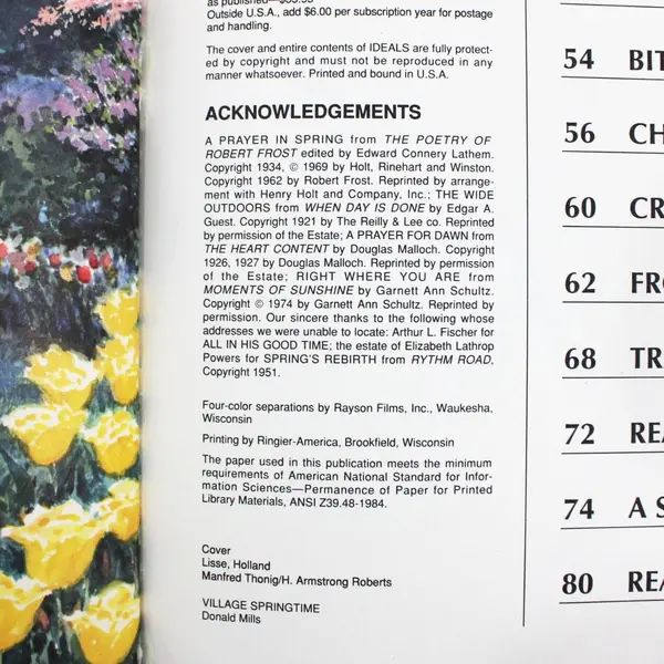 Vintage Ideals Magazine Easter Issue 1990 Vol 47 Issue 2 Good