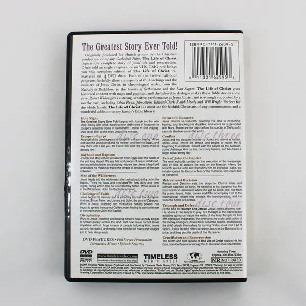 The Life of Christ 4-DVD Set Christian Documentary 2009, #62595 