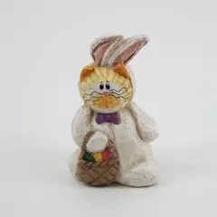 Eddie Walker Midwest of Cannon Falls Easter Bunny Figurine Basket Eggs