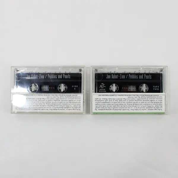Pebbles and Pearls Jon Kabat-Zinn Cassette Tape Set Guided Meditation