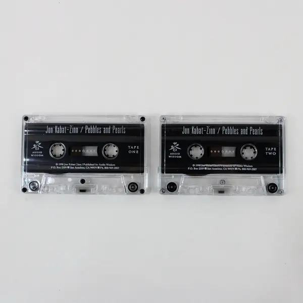 Pebbles and Pearls Jon Kabat-Zinn Cassette Tape Set Guided Meditation