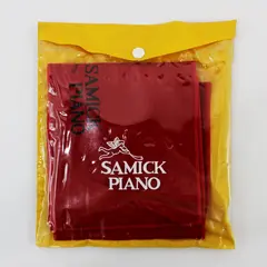 Samick Piano Key Cover Red Felt Embroidered Branding Dust Protector