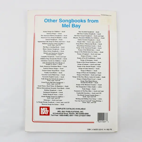 Mel Bay Songs of Ireland Jerry Silverman Irish Folk Songbook Sheet Music
