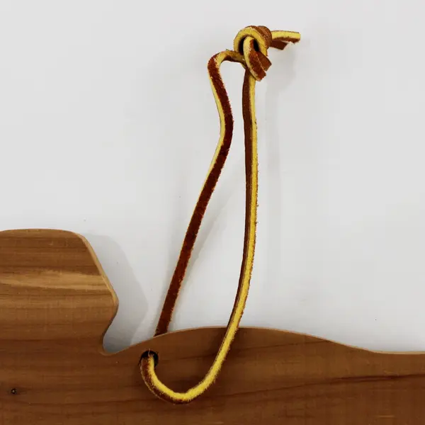 Eddie Bauer Cedar Wood Duck Hanging Closet Ornament Leather Hanger