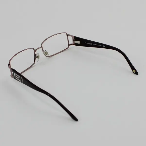 Versace 1163-B Burgundy Rhinestone Eyeglass Frames Only