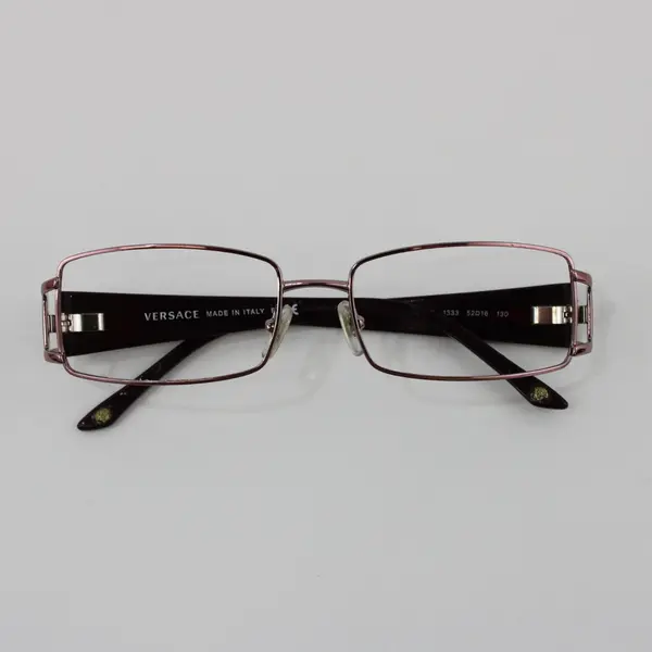 Versace 1163-B Burgundy Rhinestone Eyeglass Frames Only