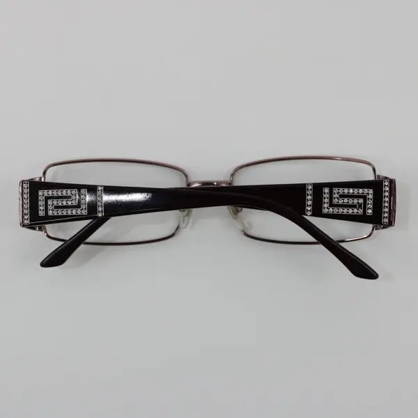 Versace 1163-B Burgundy Rhinestone Eyeglass Frames Only
