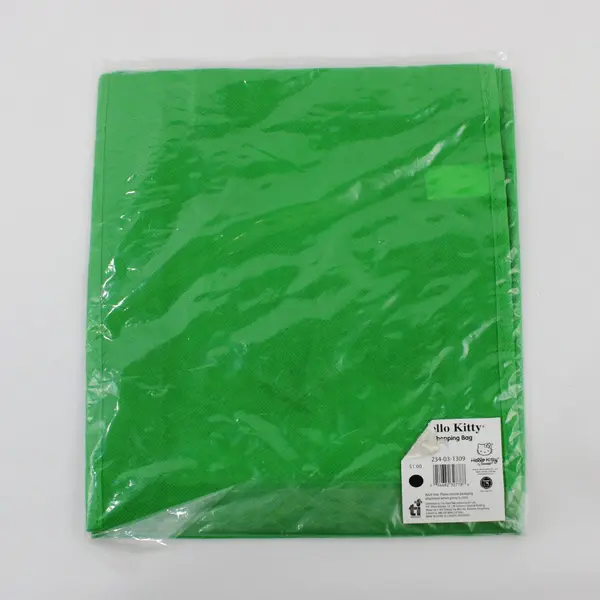 Hello Kitty Sanrio Green Holiday Reusable Tote Bag 2008 New in Package